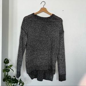 Lou and Grey black and white marled sweater